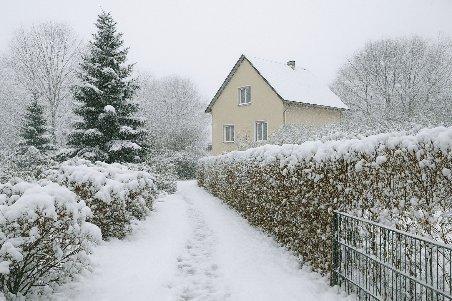 Winterdienst am Wohnhaus - Projektbeginn